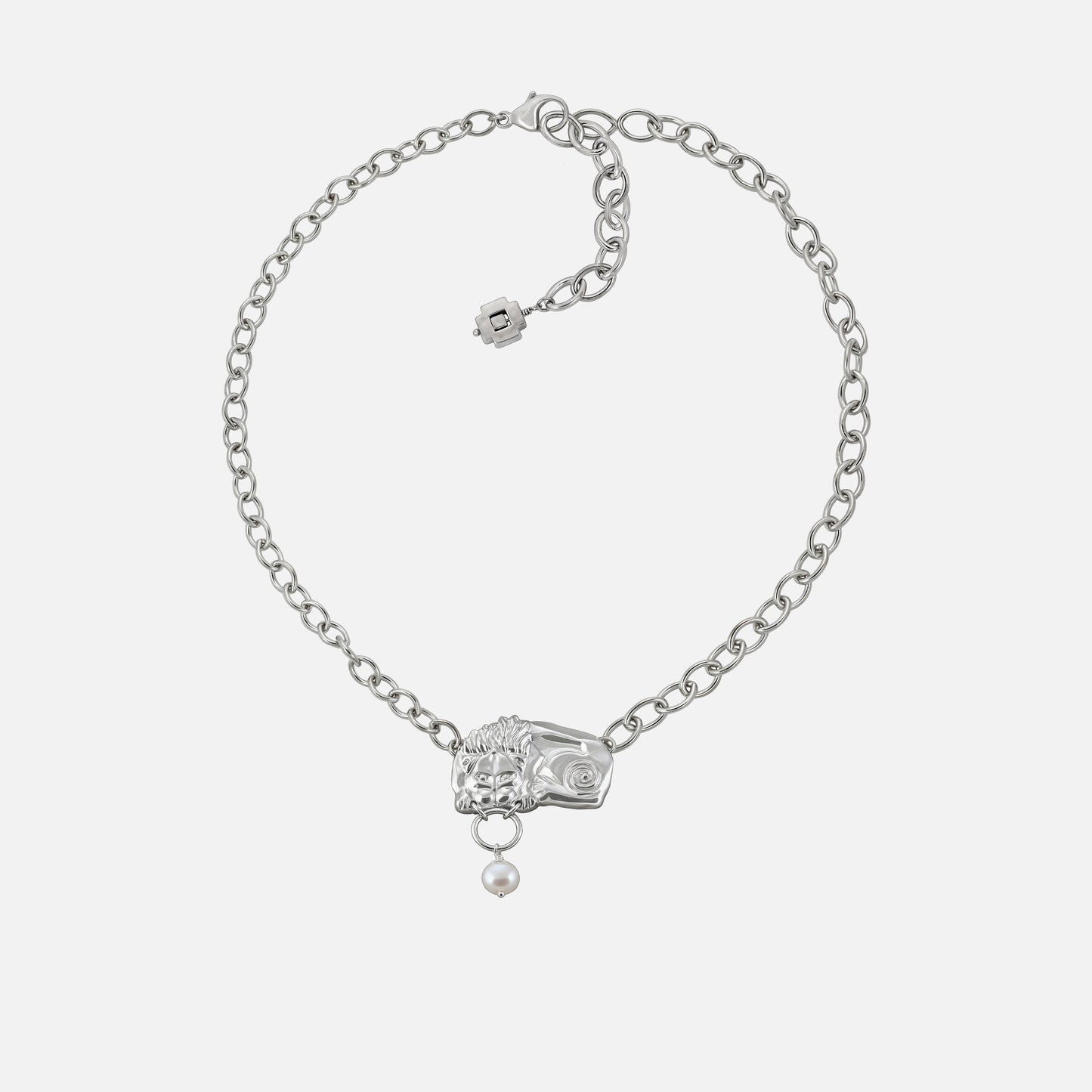 NECKLACE LION PEARL KEEPER